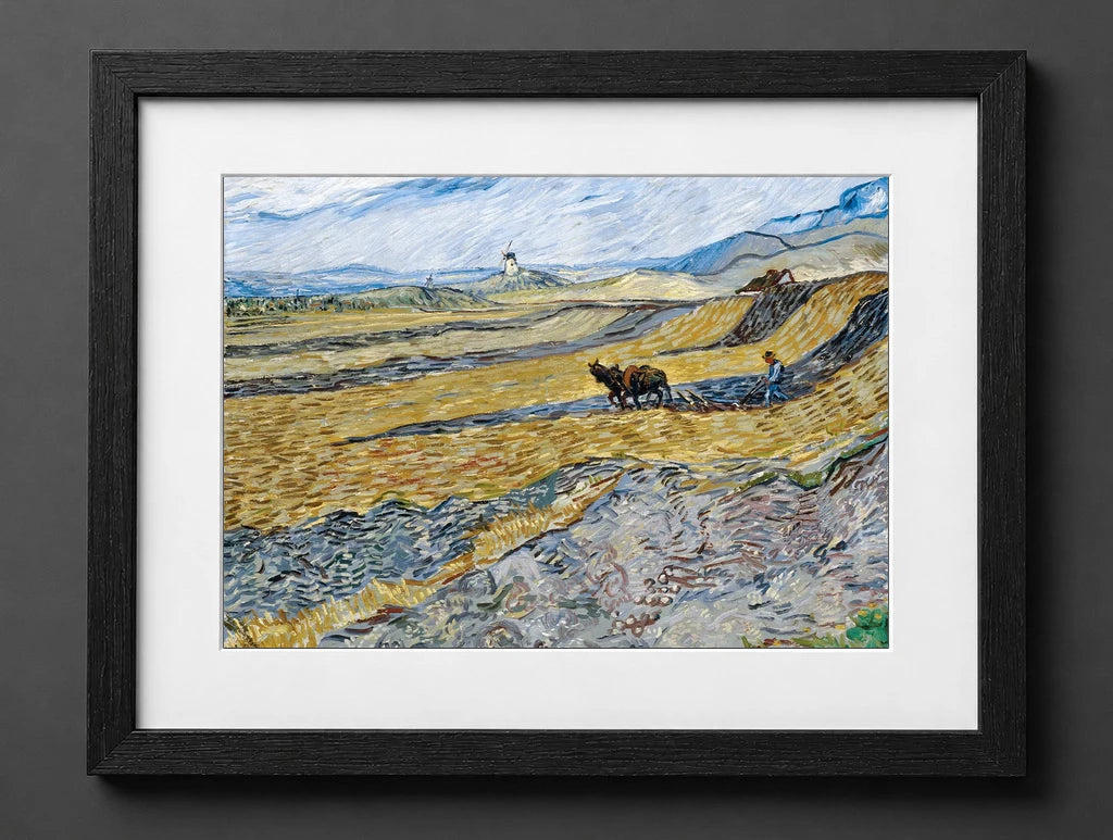 Vincent Van Gogh - Enclosed Field with Ploughman - (mockup) - CZB