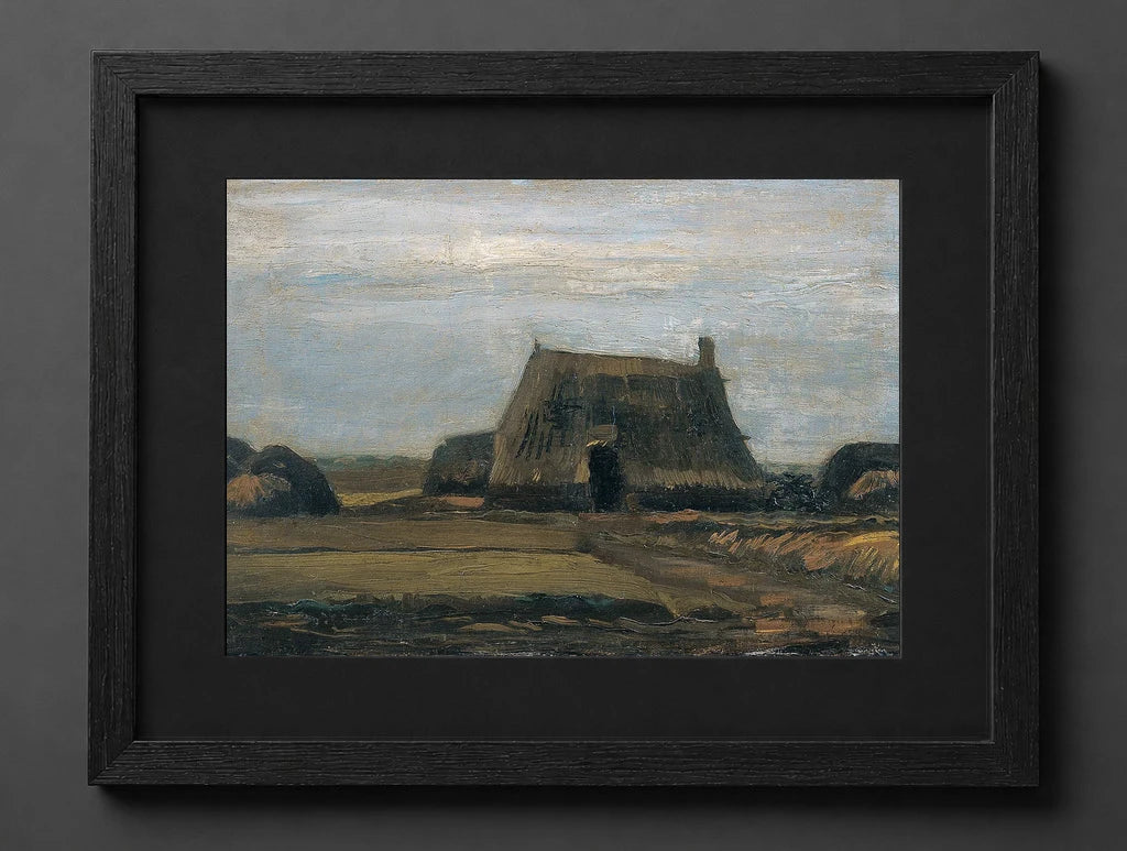 Vincent Van Gogh - Farm with Stacks of Peat - (mockup) - CZCZ