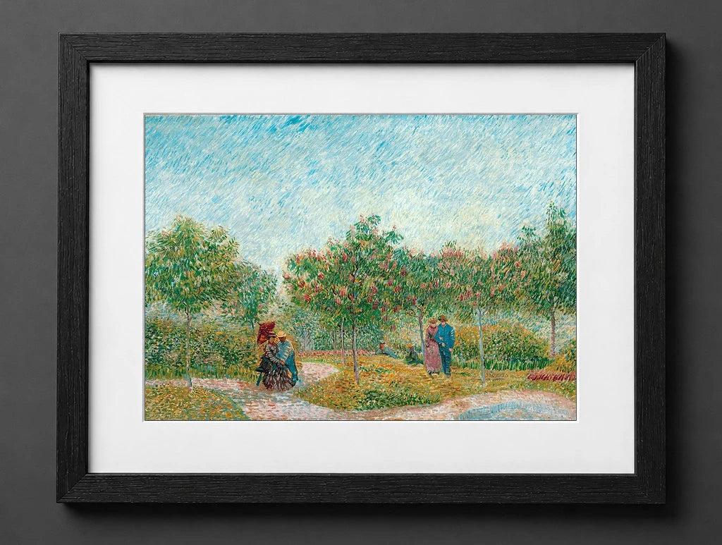 Vincent Van Gogh - Garden with Courting Couples Square Saint-Pierre - (mockup) - CZB