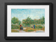 Vincent Van Gogh - Garden with Courting Couples Square Saint-Pierre - (mockup) - CZB