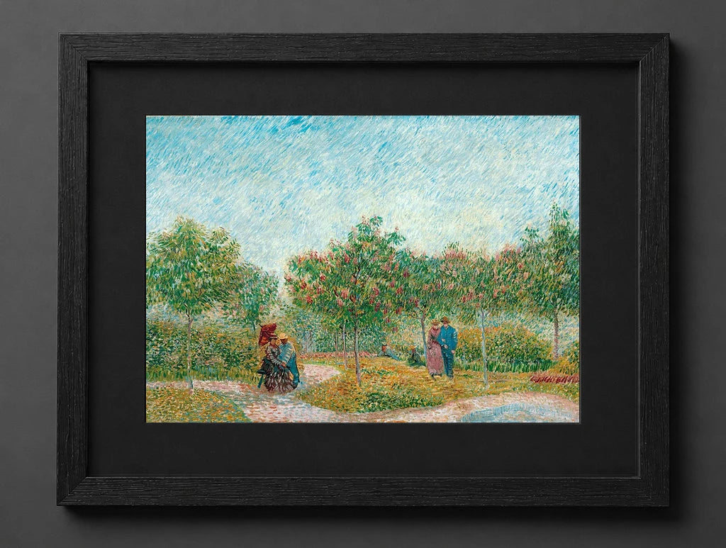 Vincent Van Gogh - Garden with Courting Couples Square Saint-Pierre - (mockup) - CZCZ