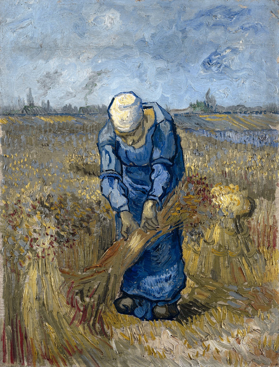 Vincent Van Gogh - Contadina che lega i covoni (da Millet)