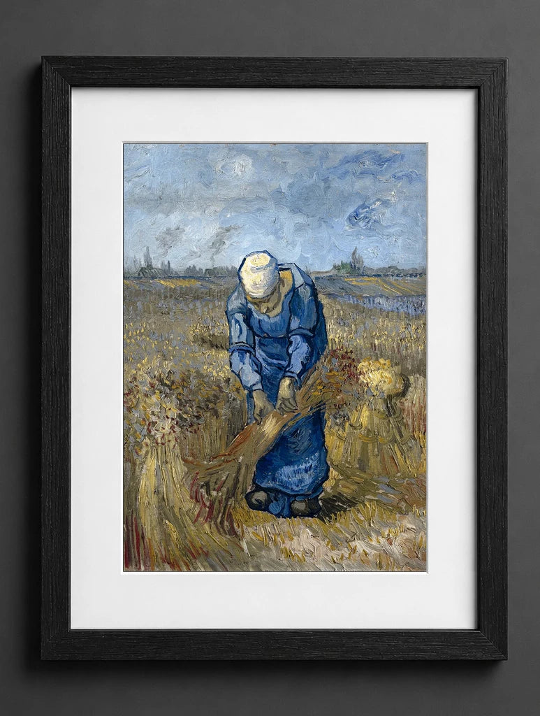Vincent Van Gogh - Peasant Woman Binding Sheaves (After Millet) - (mockup) - CZB