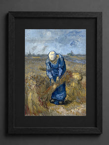 Vincent Van Gogh - Peasant Woman Binding Sheaves (After Millet) - (mockup) - CZCZ
