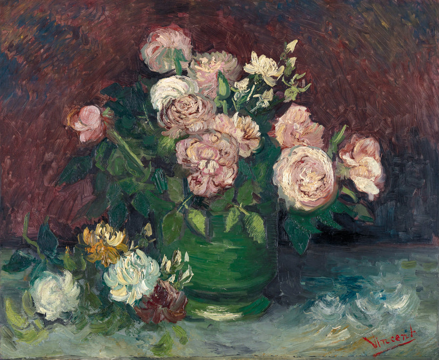 Vincent Van Gogh - Róże i piwonie