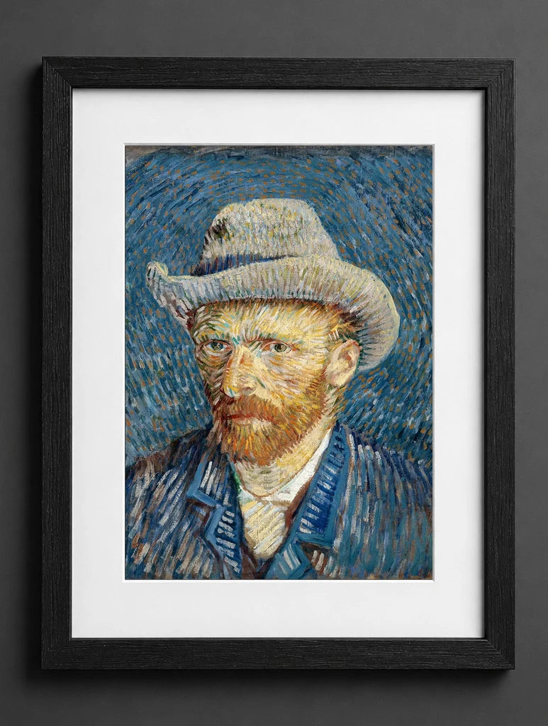 Vincent Van Gogh - Self-Portrait with Grey Felt Hat - (mockup) - CZB