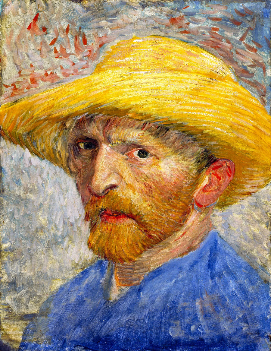 Vincent Van Gogh - Self-Portrait with a Straw Hat