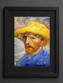 Vincent Van Gogh - Self-Portrait with a Straw Hat [F 365v] - (mockup) - CZCZ