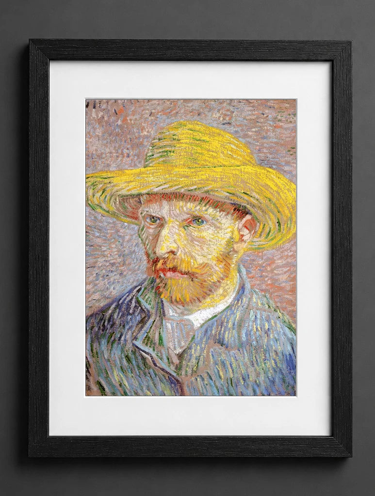 Vincent Van Gogh - Self-Portrait with a Straw Hat [F 526] - (mockup) - CZB