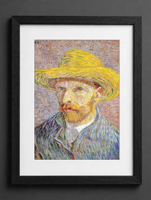 Vincent Van Gogh - Self-Portrait with a Straw Hat [F 526] - (mockup) - CZB