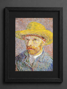 Vincent Van Gogh - Self-Portrait with a Straw Hat [F 526] - (mockup) - CZCZ