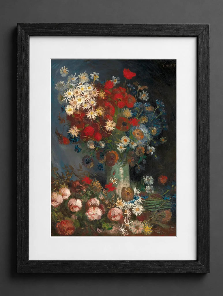 Vincent Van Gogh - Still Life with Meadow Flowers and Roses - (mockup) - CZB