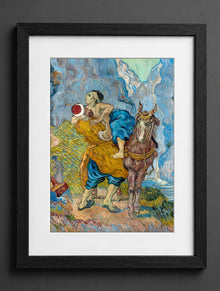 Vincent Van Gogh - The good Samaritan (after Delacroix) - (mockup) - CZB