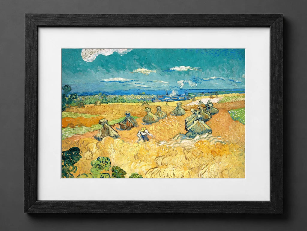 Vincent Van Gogh - Wheat Fields with Reaper, Auvers - (mockup) - CZB