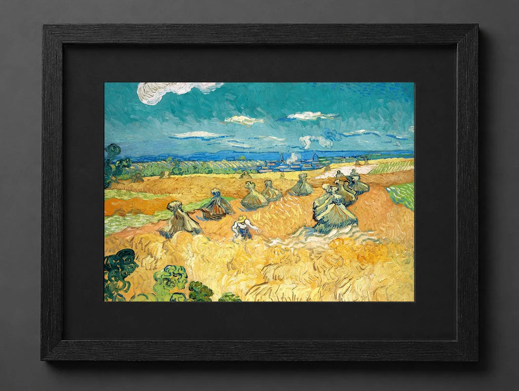 Vincent Van Gogh - Wheat Fields with Reaper, Auvers - (mockup) - CZCZ