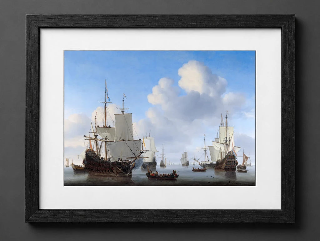 Willem Velde - Dutch Ships in a Calm Sea - (mockup) - CZB