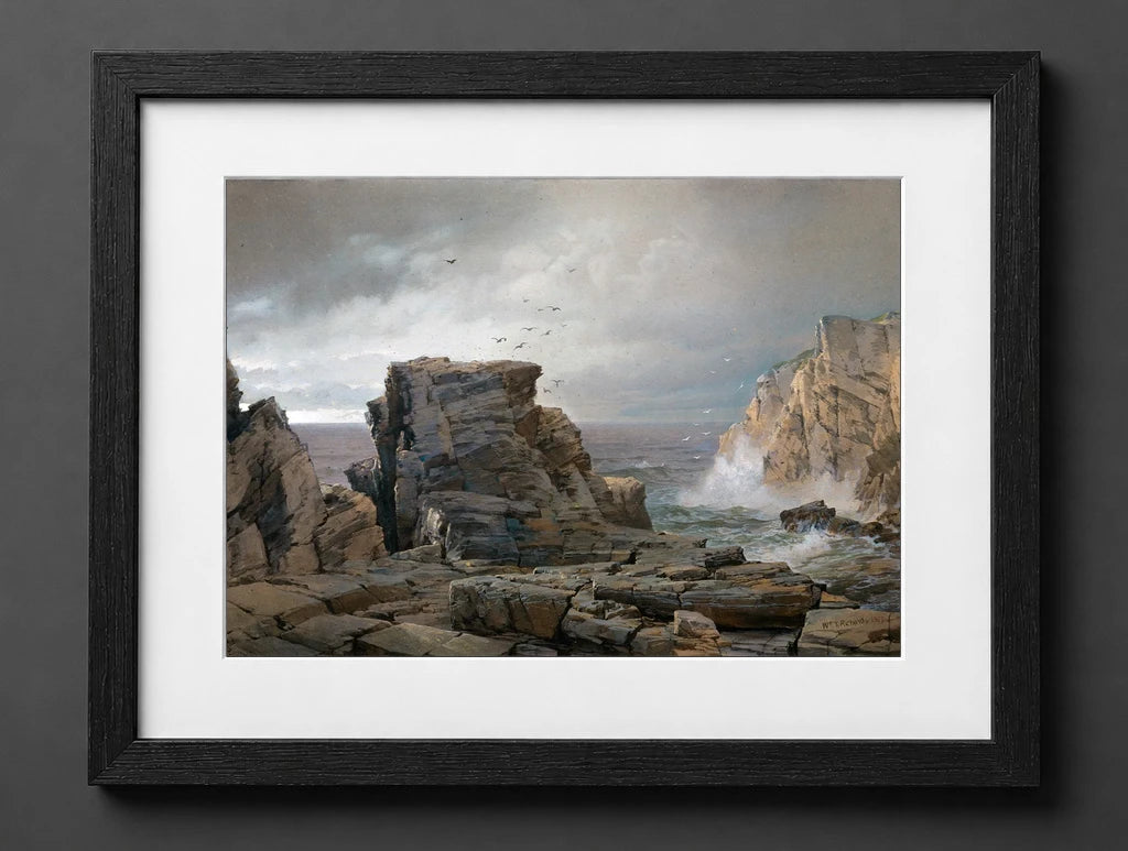 William Trost Richards - A Rocky Coast - (mockup) - CZB